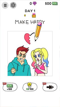 Draw Happy World : Puzzle Game - Screenshot 2