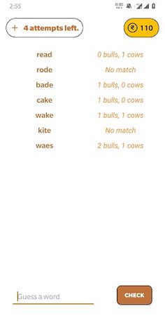 Bulls and Cows - Screenshot 2