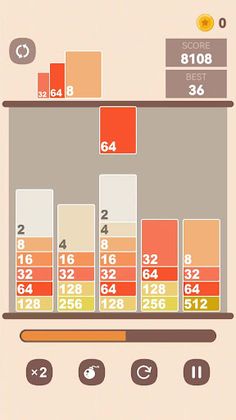 Magic dropping numbers 2048 - Screenshot 4