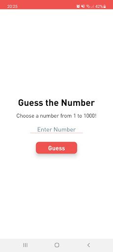Guess the Number - Screenshot 2