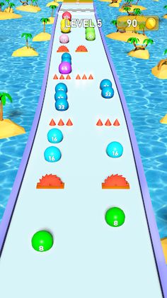 Going Ball Run 2048 3D - Screenshot 2