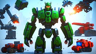 Robot Bus Army Car Game 3d - Screenshot 2