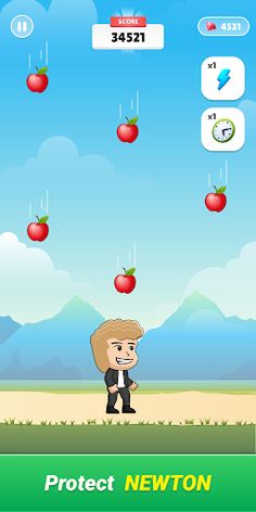 Save Newton - Dodge the Apples - Screenshot 1
