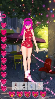Rainbow Anime Girl Dress up - Screenshot 4