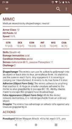 Bestiary 5th Edition - Screenshot 3