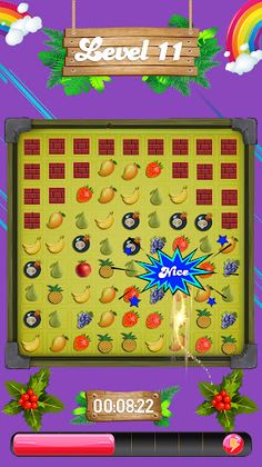 Sweet Fruit Crush Puzzle Games - Screenshot 1