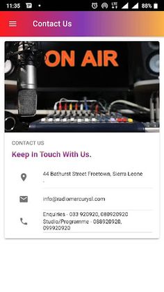 Radio Mercury SL - Screenshot 2