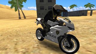 Police Motorbike Desert City - Screenshot 1