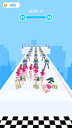 Girls Attack Count Masters 3D - Screenshot 3