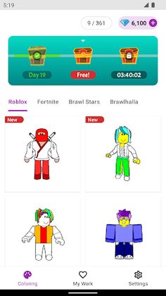 Coloring Pages for Robux - Screenshot 1