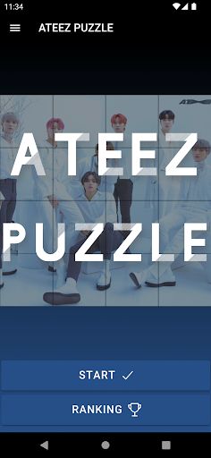 ATEEZ Puzzle Game - Screenshot 1