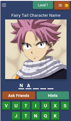 Fairy Tail Character Quiz - Screenshot 1