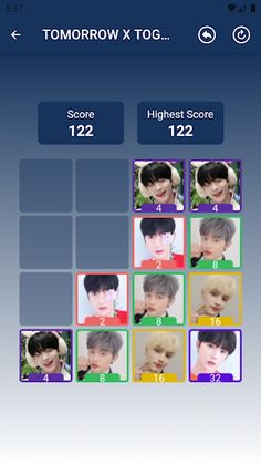 TOMORROW X TOGETHER 2048 Game - Screenshot 4
