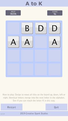 A to K Pro - Sliding Puzzle - Screenshot 3