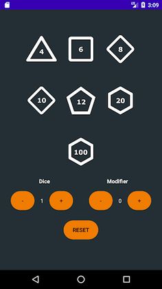 RPG Dice Roller - Screenshot 1