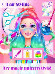 Unicorn Makeup Dress Up Artist - Screenshot 1
