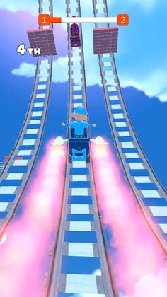 Roller Coaster Race - Screenshot 1