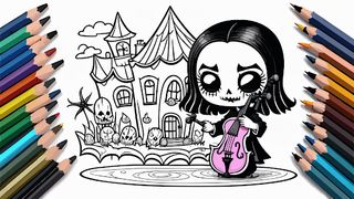 Coloring Night Spooky Horror - Screenshot 2