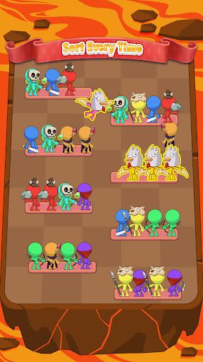 Stickman Sort: Color Puzzle - Screenshot 3
