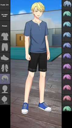 Anime Boy Dress Up Games - Screenshot 1