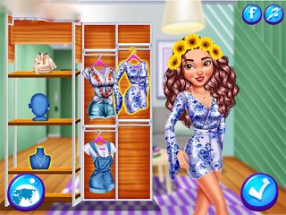 العاب بنات ارتداء ملابس ومكياج - Screenshot 2