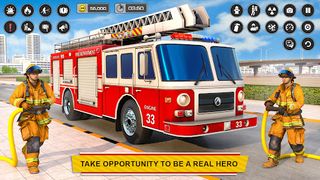 Firefighter Truck Driving Game - Screenshot 2