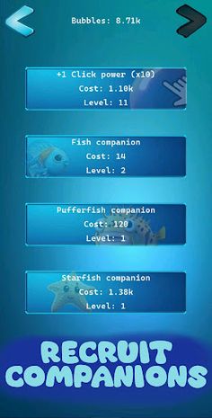Idle Bubble Clicker: Sea - Screenshot 2