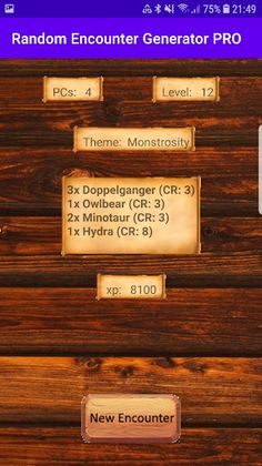 Random Encounter Generator PRO - Screenshot 2
