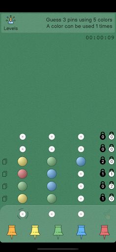Code Breaker: 9colors 8pins - Screenshot 2