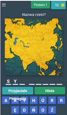 Rzeki i jeziora - quiz - Screenshot 1