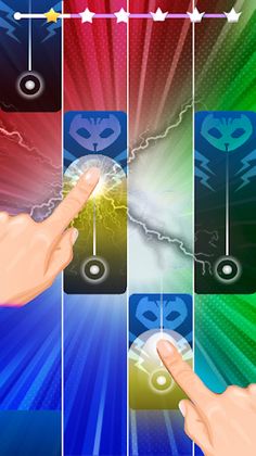 PJ Heroes Masks Piano Tiles - Screenshot 1