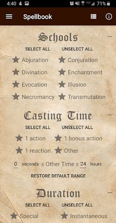 D&D Spellbook 5e - Screenshot 3