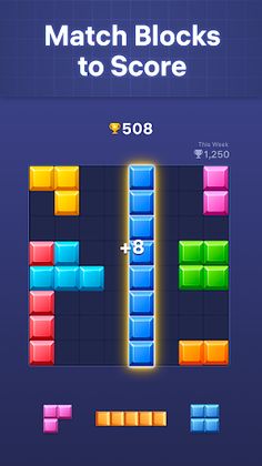 Block Crush - puzzle game - Screenshot 1