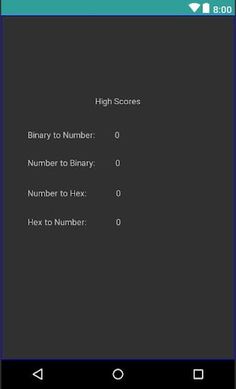 Binary and Hex Conversion Game - Screenshot 1