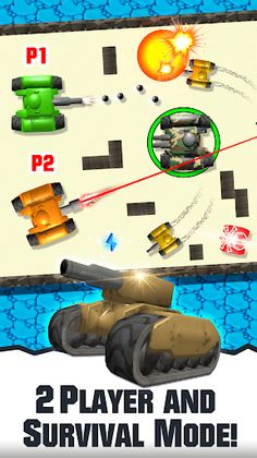 2 Player Tank Wars - Screenshot 3
