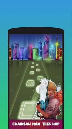 Chainsaw Man - Tiles Hop Game - Screenshot 1