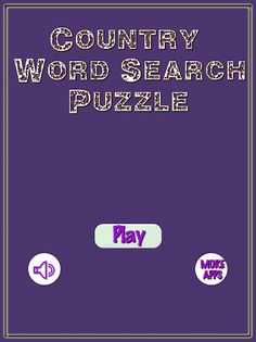 Country Word Search Puzzle - Screenshot 1