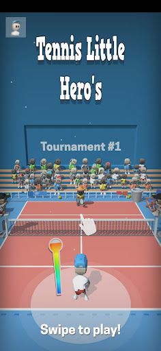 Tennis Little Heros 3D Game - Screenshot 1