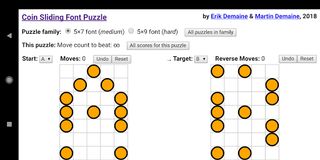 Coin Sliding Font Puzzles - Screenshot 1