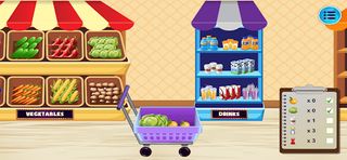 Supermarket Shopping 2D Sim 2 - Screenshot 2