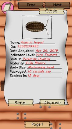 Inconnu - Bioindicator Insect - Screenshot 3