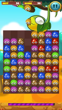 Hungry Chameleon Match 3 - Screenshot 2