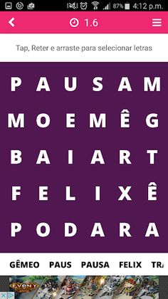 Jogos de Caça Palavras - Screenshot 3