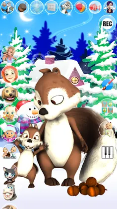 Talking Squirrel Frozen Forest - Screenshot 3