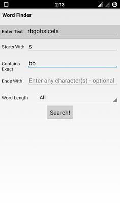 Word Finder Scrabble Solver - Screenshot 3