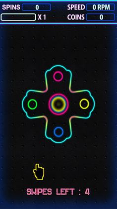 Fidget Spinner: Play with Neon - Screenshot 3