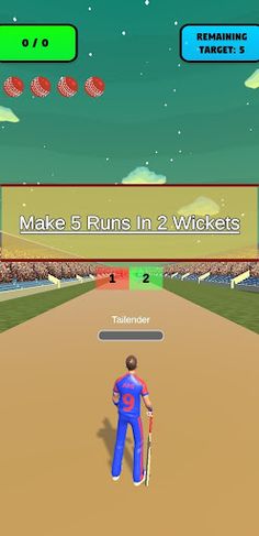 Cricket Run: Cricket Game - Screenshot 2