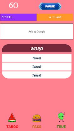 Tabooa Word Game for Kids - Screenshot 1