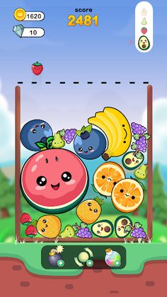 Drop & Merge:Watermelon Fruit - Screenshot 1
