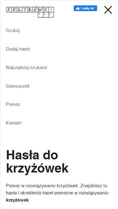 Hasła do krzyżówek - Screenshot 2